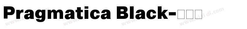 Pragmatica Black字体转换